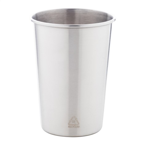 Bicchiere in acciaio inox riciclato