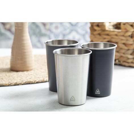 Bicchiere in acciaio inox riciclato