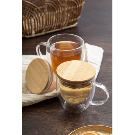 Tazza termica in vetro borosilicato