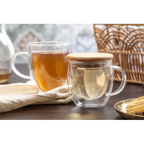 Tazza termica in vetro borosilicato