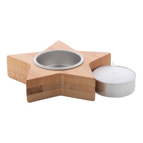 Porta tea light natalizio, stella