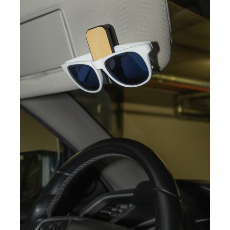 Supporto portaocchiali in RABS per visiera parasole auto