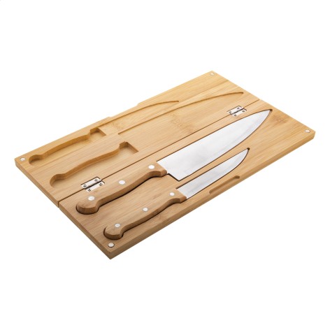 Set coltelli con manici in bambﾝ
