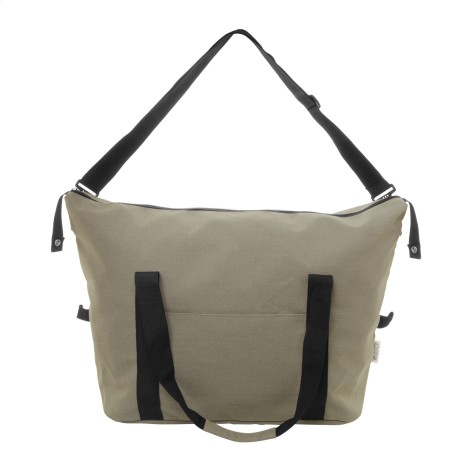 Borsa da viaggio in tela riciclata