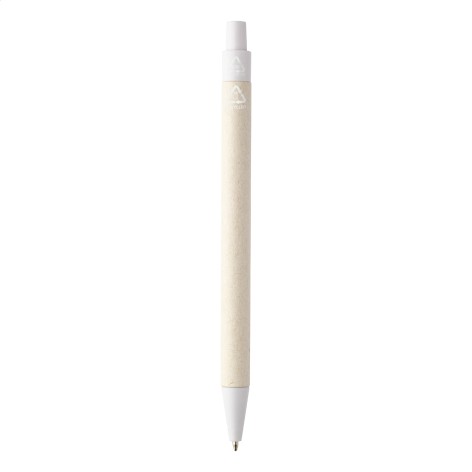 Penna a sfera in riciclato cartone per il latte