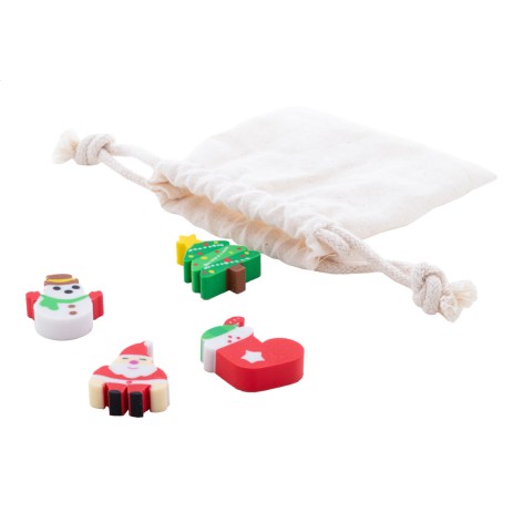 Set gomme da cancellare a tema natalizio