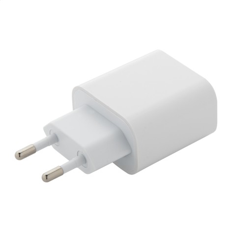 Caricabatterie USB da parete in ABS riciclato (RABS)