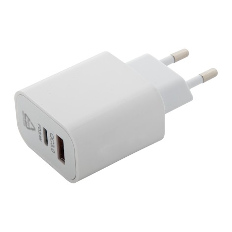 Caricabatterie USB da parete in ABS riciclato (RABS)