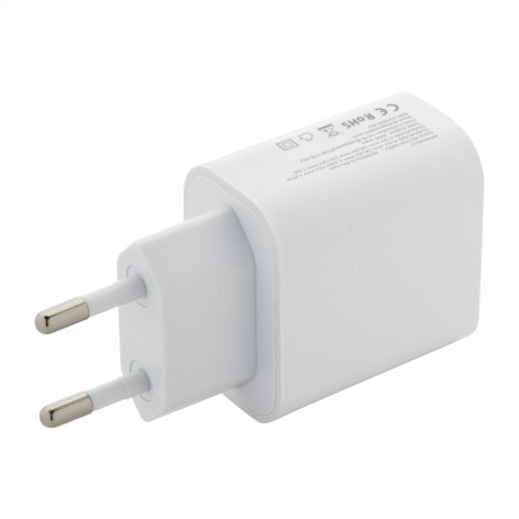 Caricabatterie USB da parete in ABS riciclato (RABS)