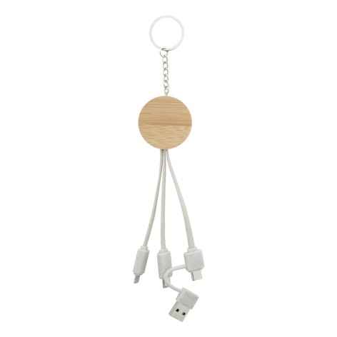 portachiavi con cavi di ricarica USB