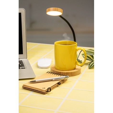 Lampada da tavolo con scalda tazza