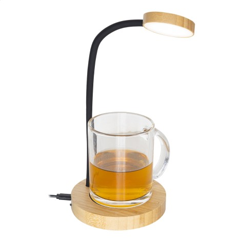 Lampada da tavolo con scalda tazza