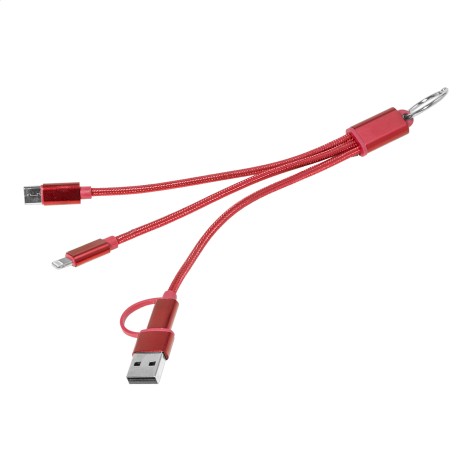 portachiavi con cavo di ricarica USB