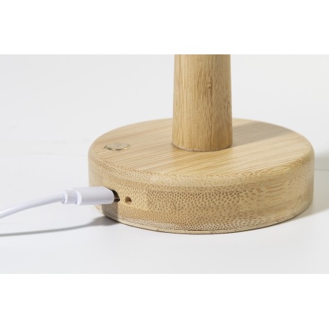 Lampada da tavolo in bamboo