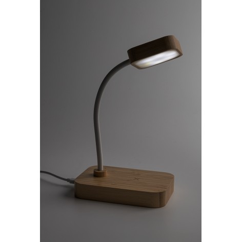 Lampada da tavolo con caricatore wireless