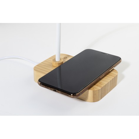 Lampada da tavolo con caricatore wireless