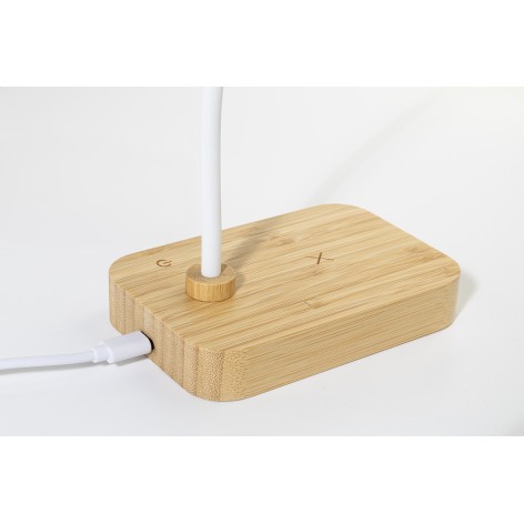 Lampada da tavolo con caricatore wireless