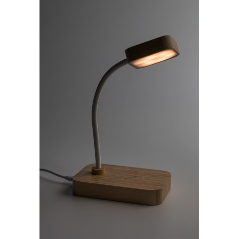 Lampada da tavolo con caricatore wireless
