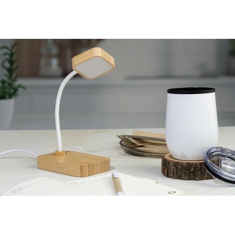 Lampada da tavolo con caricatore wireless