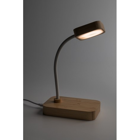 Lampada da tavolo con caricatore wireless