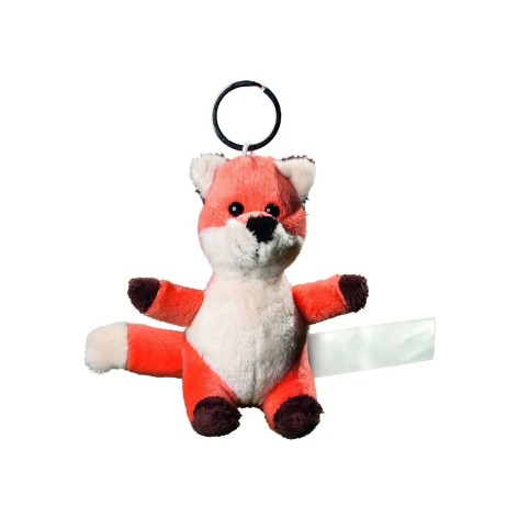 Plush fox with keychain