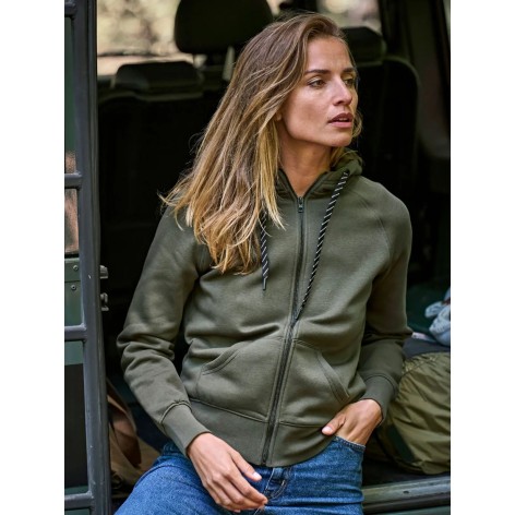 Ladies Fashion Full Zip Hood