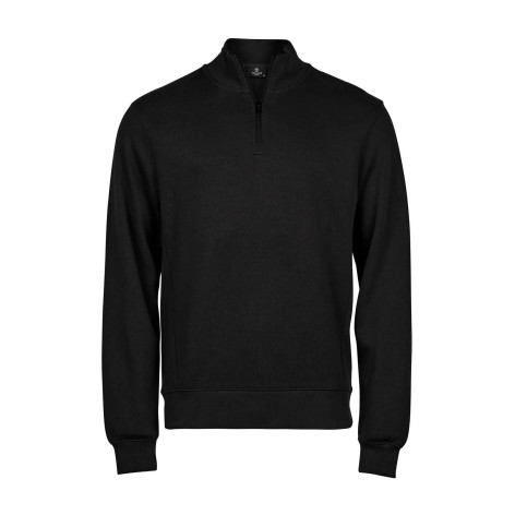 Ribbed Interlock Half Zip