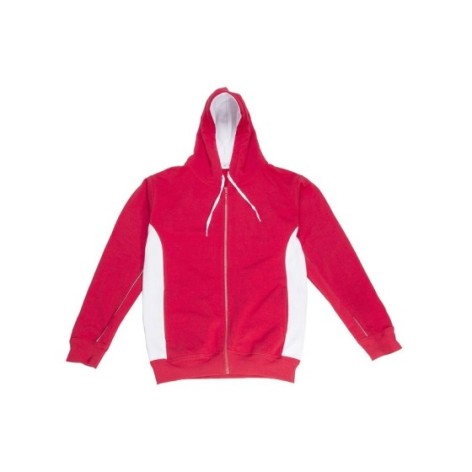 Contrast Hooded Sweat Full Zip